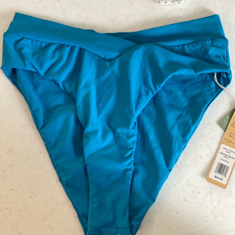 Swim Systems V-front Swim Bottom Cheeky Fit  Pacific Blue Size XS